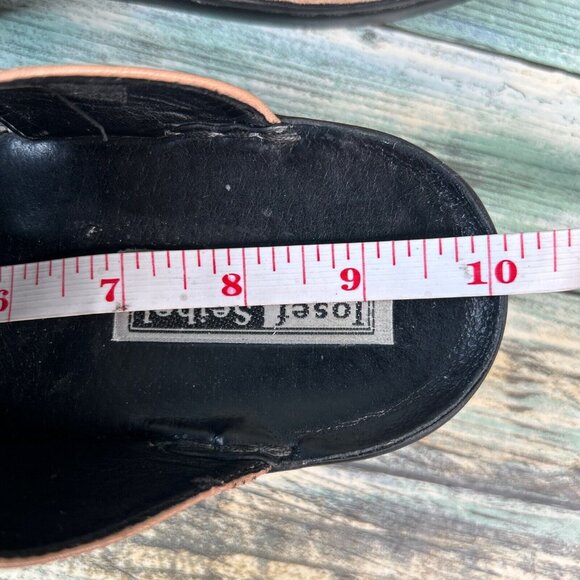 Josef Seibel Slide Sandal Womens Size 8.5-9 Tan Leather Block Heel Lightweight - Picture 11 of 15